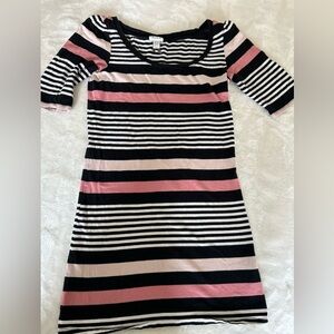 Dynamite Striped Long Shirt